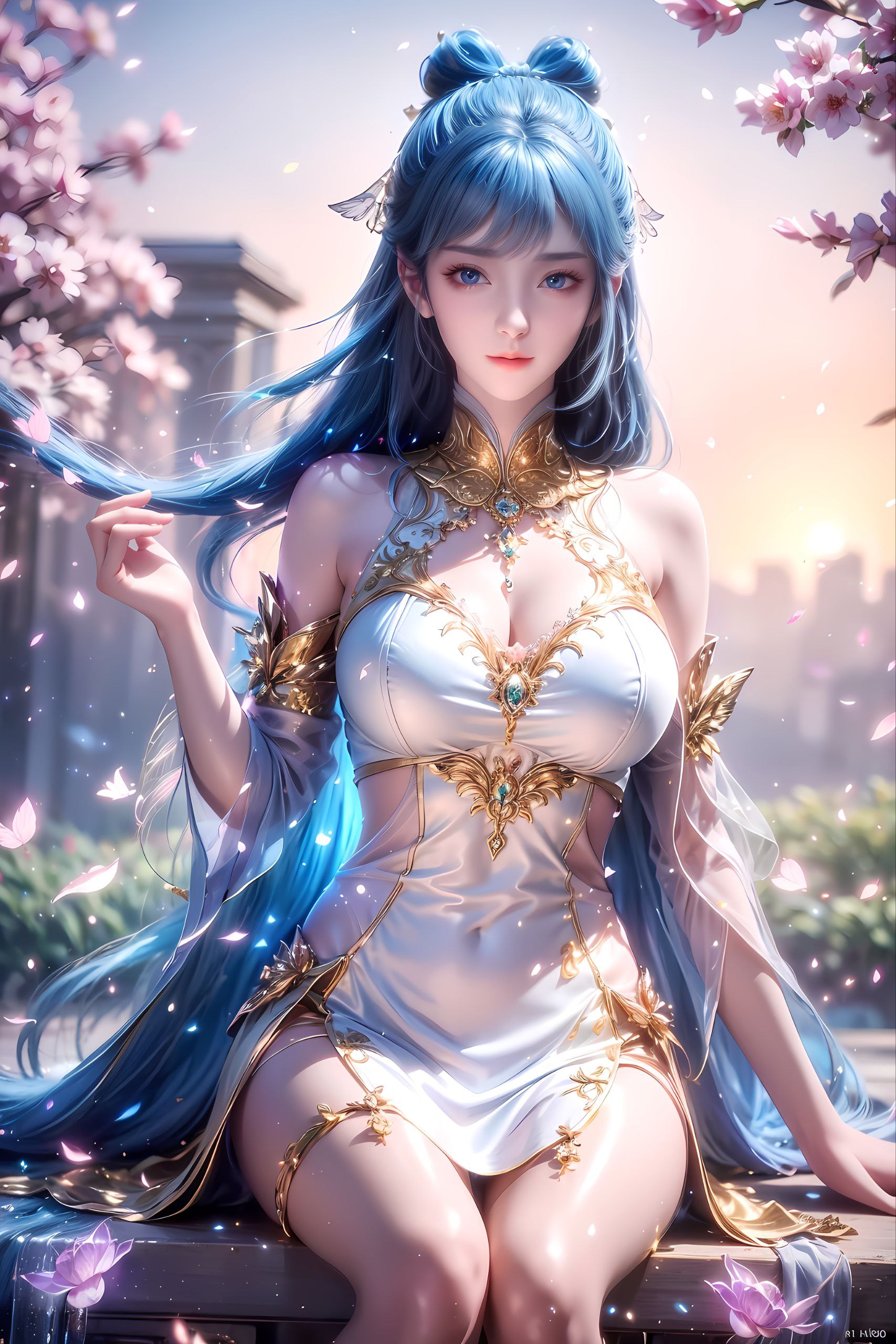 每当她制作